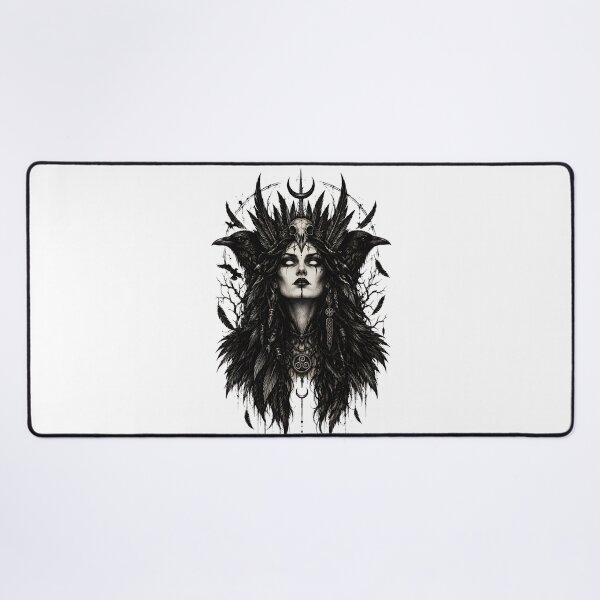 Item preview, Raven Queen Gothic Witch Headdress Art designed and sold by Wyrdly Wicked Co. .
