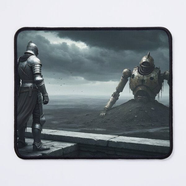 Item preview, A Lone Knight Stares Across the Desolation of Time designed and sold by Fanta-sticky.