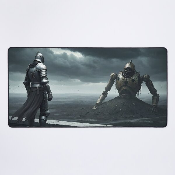 Item preview, A Lone Knight Stares Across the Desolation of Time designed and sold by Fanta-sticky.