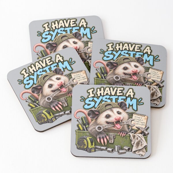 Item preview, I Have a System – Funny Possum Mechanic 3D Pop-Out designed and sold by OddCritterCo.