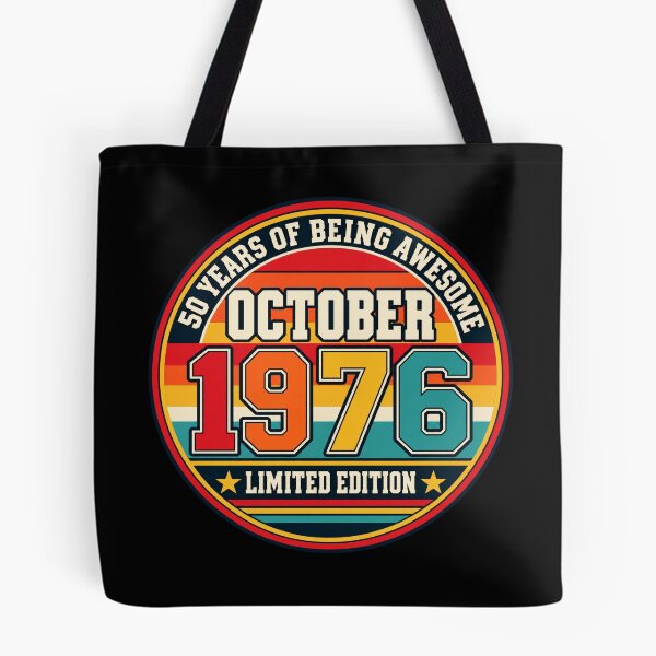 Item preview, Awesome Since October 1976 Vintage Retro 50th Birthday Design designed and sold by Trendably.