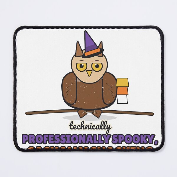 Item preview, Professionally Spooky, Casually Snacking - Funny Halloween Owl designed and sold by BooAndBloomCo.