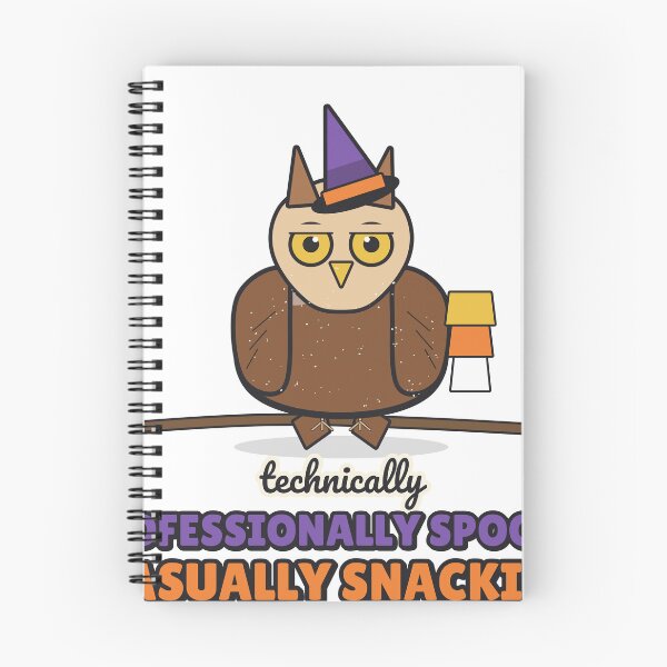 Item preview, Professionally Spooky, Casually Snacking - Funny Halloween Owl designed and sold by BooAndBloomCo.