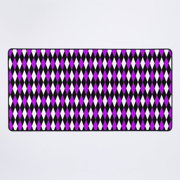 Item preview, Purple Black White Harlequin Diamonds Pattern - Dark designed and sold by PatternTitan.
