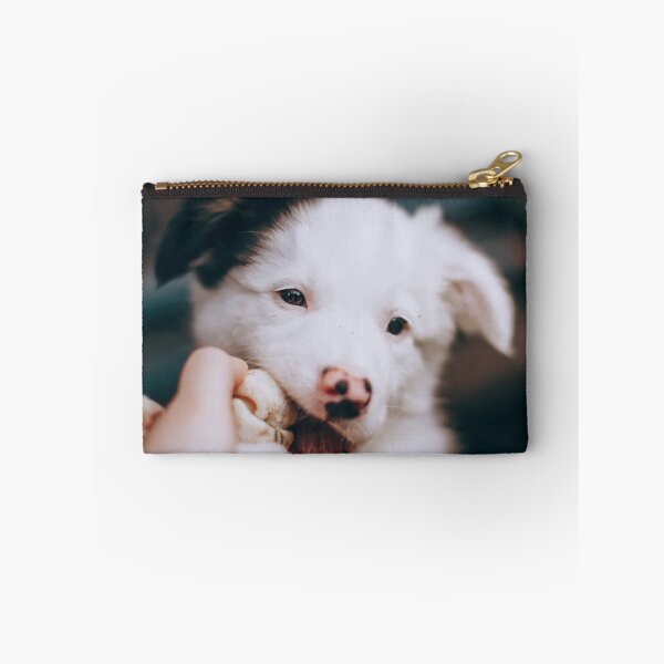Item preview, Cute Border Collie Puppy Chewing Tug Toy designed and sold by VanGaldo.