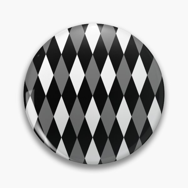 Item preview, Gray Black White Harlequin Diamonds Pattern - Dark  designed and sold by PatternTitan.