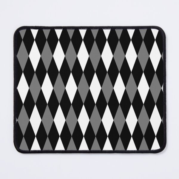 Item preview, Gray Black White Harlequin Diamonds Pattern - Dark designed and sold by PatternTitan.