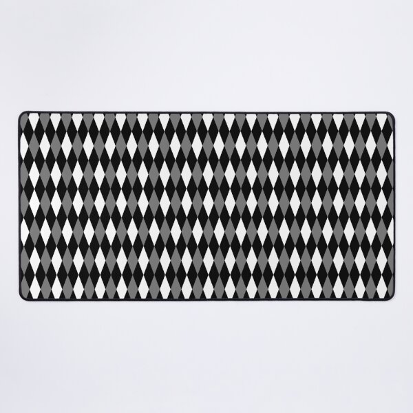 Item preview, Gray Black White Harlequin Diamonds Pattern - Dark  designed and sold by PatternTitan.