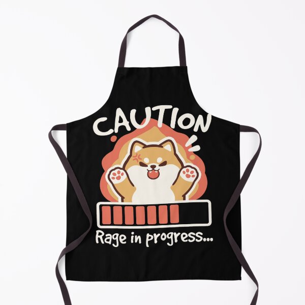 Item preview, Rage in Progress - Angry Shiba Inu on Fire Funny Dog designed and sold by NemiMakeit.