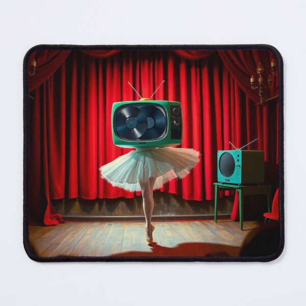 Item preview, Surreal TV Ballerina Stage Cinema Movie Poster designed and sold by Cine8.