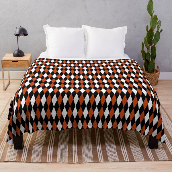 Item preview, Brown Black White Harlequin Diamonds Pattern - Dark  designed and sold by PatternTitan.