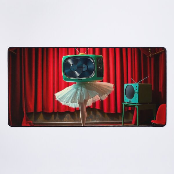 Item preview, Surreal TV Ballerina Stage Cinema Movie Poster designed and sold by Cine8.