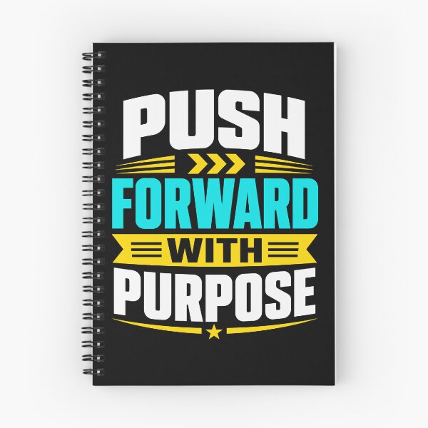 Item preview, Push Forward With Purpose Motivational Goal Setting Typography T-Shirt designed and sold by rejowan-arts.