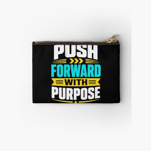 Item preview, Push Forward With Purpose Motivational Goal Setting Typography T-Shirt designed and sold by rejowan-arts.