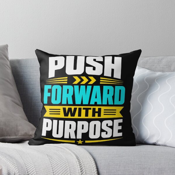 Item preview, Push Forward With Purpose Motivational Goal Setting Typography T-Shirt designed and sold by rejowan-arts.