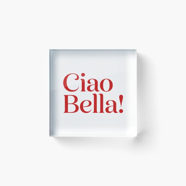 Item preview, Ciao Bella Italian Typography Poster designed and sold by NonnaWorks.