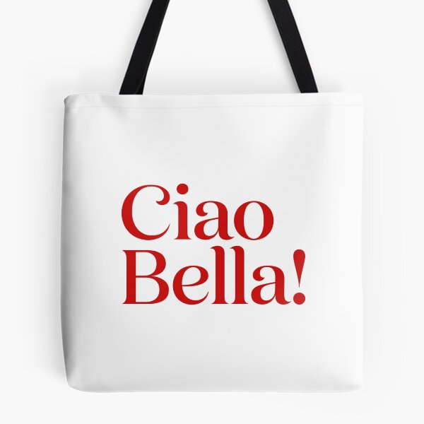 Artikelvorschau, Ciao Bella Italienisches Typografie-Poster entworfen und verkauft von NonnaWorks.