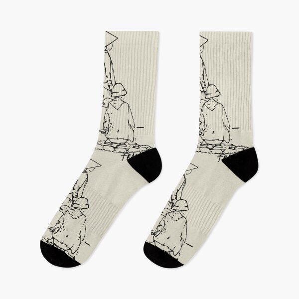 Item preview, Ban Gioc Waterfall Boatmen | Minimalist Vietnam Line Art designed and sold by Francicci.