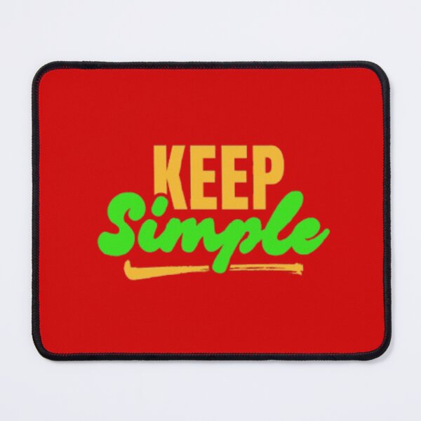 Item preview, Keep Simple Motivational Quote Minimalist Typography designed and sold by Breathe & Believe DXB.