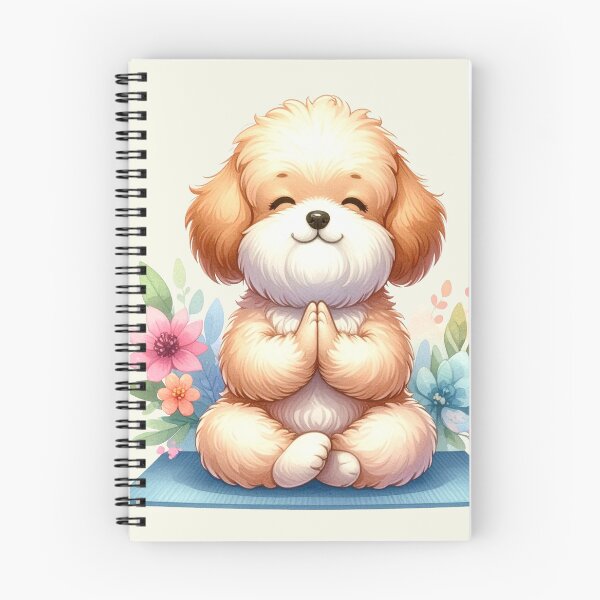 Item preview, Relaxed yoga Schnauzer dog in watercolors designed and sold by LiskoDesign.