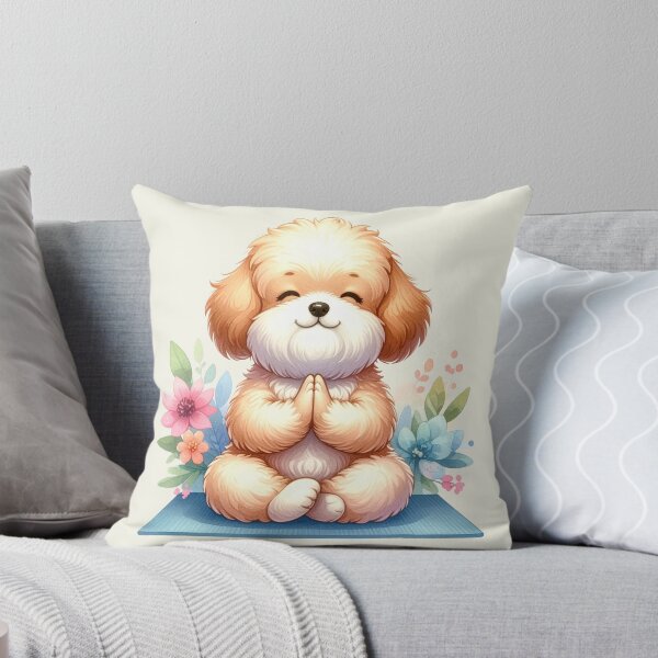 Item preview, Relaxed yoga Schnauzer dog in watercolors designed and sold by LiskoDesign.