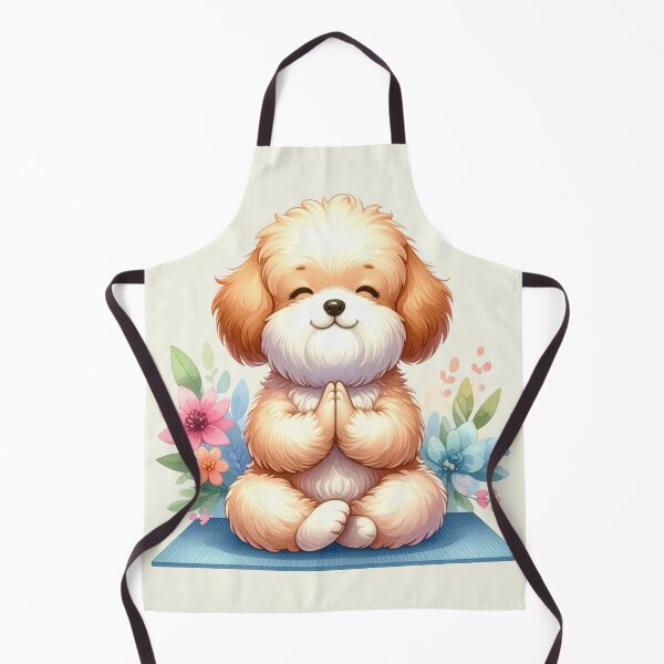 Item preview, Relaxed yoga Schnauzer dog in watercolors designed and sold by LiskoDesign.