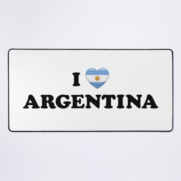 Item preview, I Love Argentina / I Heart Argentina (Black text with flag heart) designed and sold by STUDIO-72.