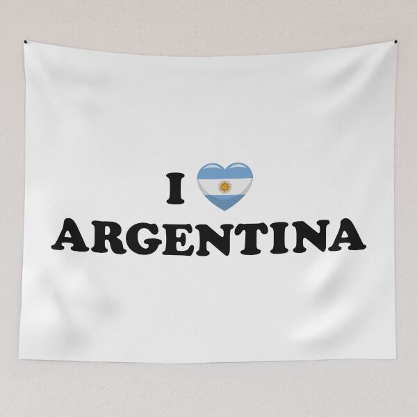 Item preview, I Love Argentina / I Heart Argentina (Black text with flag heart) designed and sold by STUDIO-72.