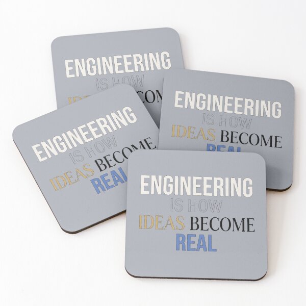 Item preview, Engineering Is How Ideas Become Real Engineer designed and sold by Amr Darwish Graphic designer.
