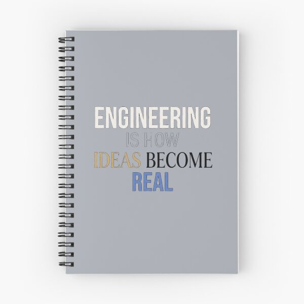Item preview, Engineering Is How Ideas Become Real Engineer designed and sold by Amr Darwish Graphic designer.