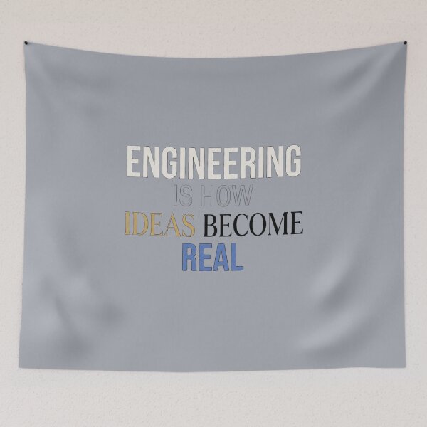Item preview, Engineering Is How Ideas Become Real Engineer designed and sold by Amr Darwish Graphic designer.