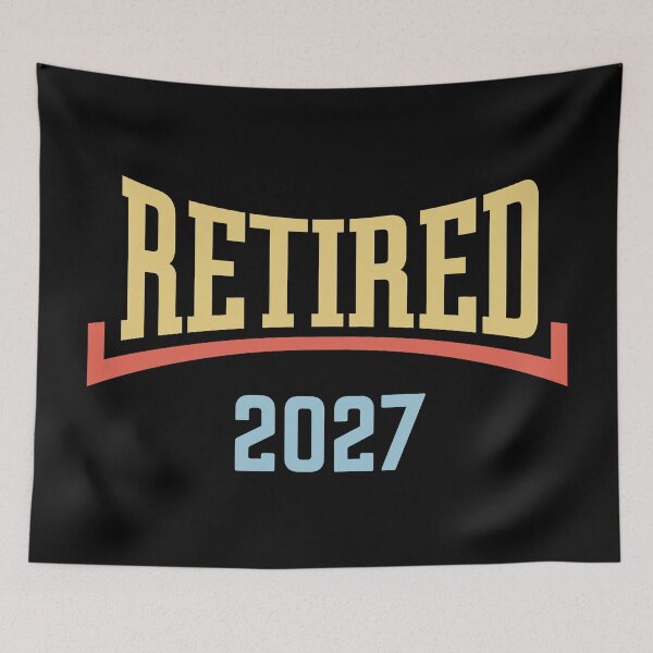 Item preview, Retired 2027 (Retiree / Pensioner / Concave / 4C) designed and sold by MrFaulbaum.