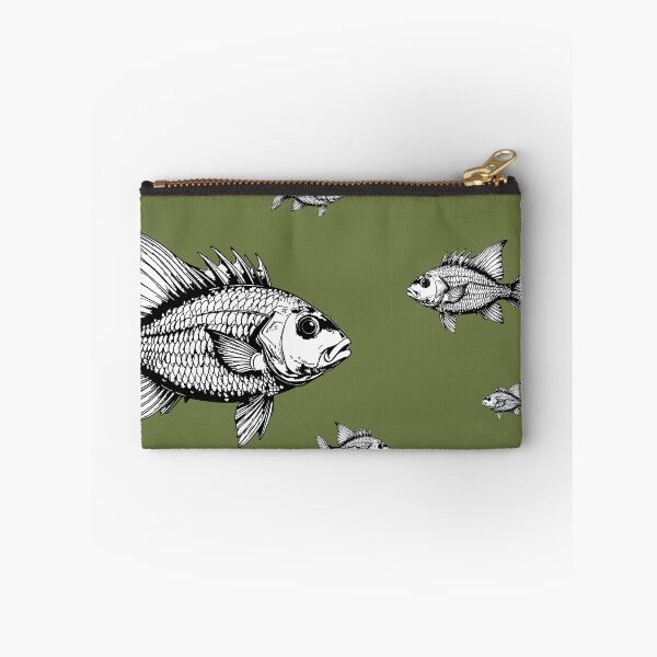 Item preview, School of Fish Linocut Schooling Fish Art designed and sold by Litely.