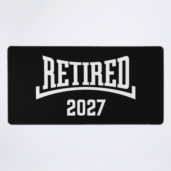 Item preview, Retired 2027 (Retiree / Pensioner / Concave / White) designed and sold by MrFaulbaum.