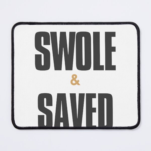 Item preview, Swole & Saved Shirt | Funny Christian Gym Tee designed and sold by guchieworldcollection.