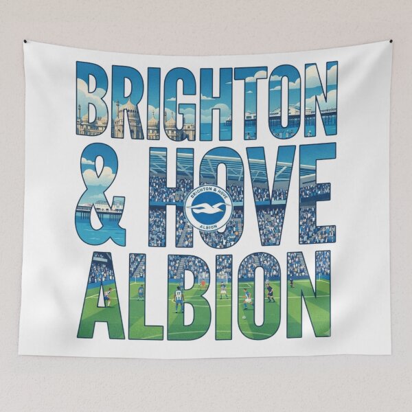 Item preview, Brighton and Hove Albion Typography Art designed and sold by annaarthk.