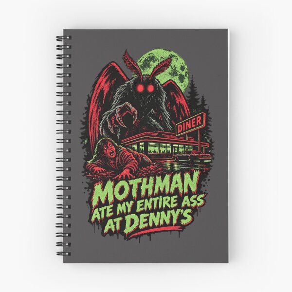 Item preview, Mothman Funny Eating Humor Illustration at Denny's Design designed and sold by Huntsman8.