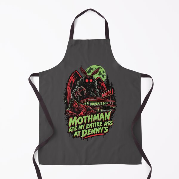 Item preview, Mothman Funny Eating Humor Illustration at Denny's Design designed and sold by Huntsman8.