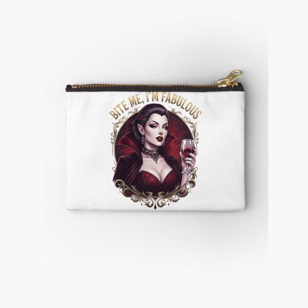 Item preview, Bite Me Im Fabulous Vampire Woman Wine Gothic Art designed and sold by NikmaArt.