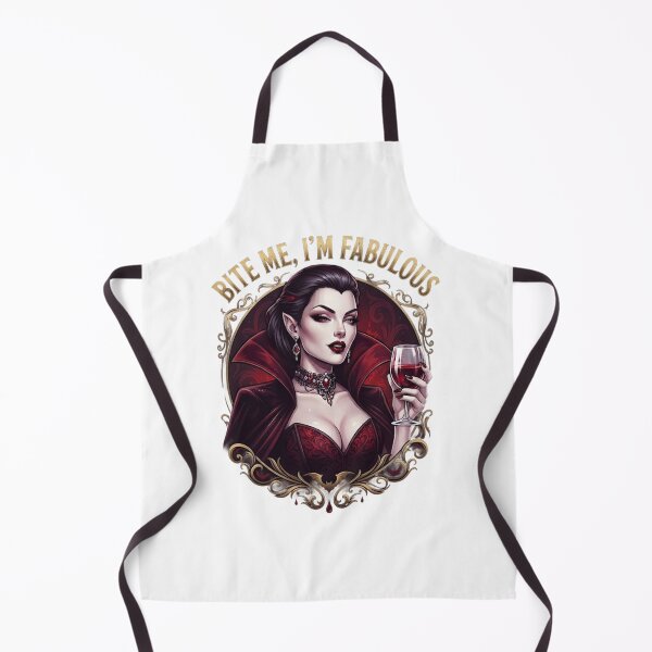 Item preview, Bite Me Im Fabulous Vampire Woman Wine Gothic Art designed and sold by NikmaArt.