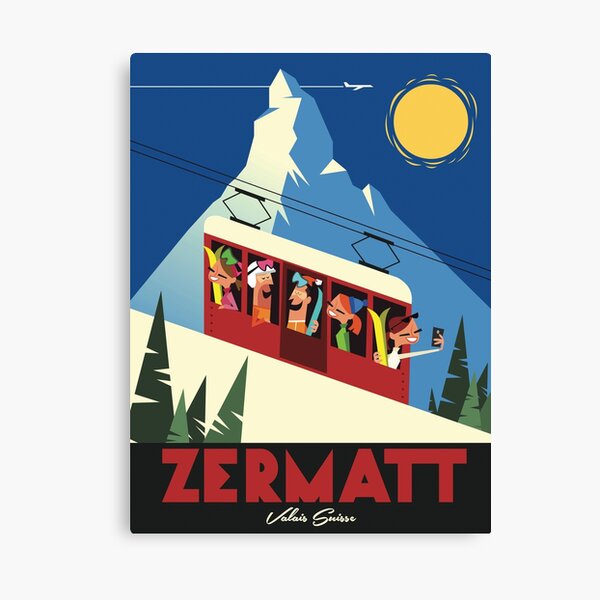 Item preview, Zermatt Ski Poster designed and sold by GAGodel.
