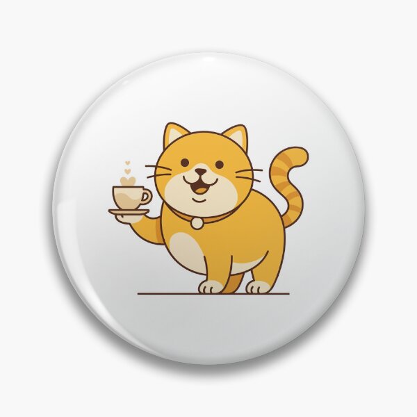 Item preview, Cat  Hot Coffee designed and sold by stickerbundle.