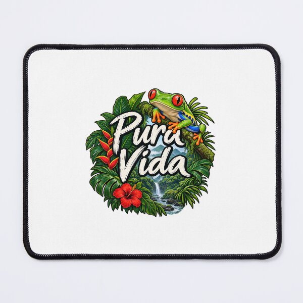 Item preview, Pura Vida with Red Eyed Tree Frog designed and sold by RBBeachDesigns.