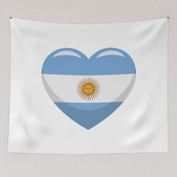 Item preview, Argentina Flag Heart / I Love Argentina (On White) designed and sold by STUDIO-72.