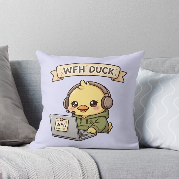 Item preview, Work from home duck designed and sold by priyankajustine.