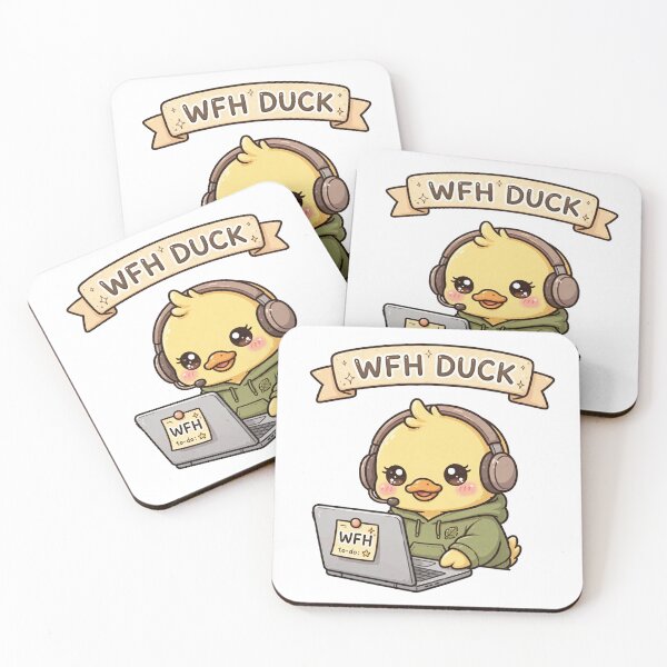 Item preview, Work from home duck designed and sold by priyankajustine.