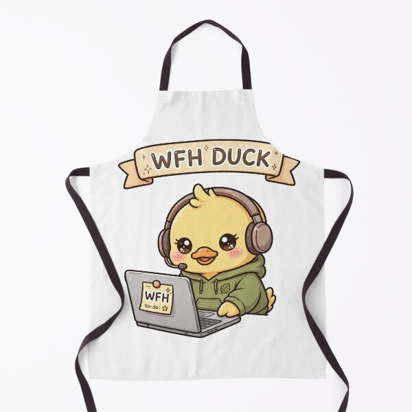 Item preview, Work from home duck designed and sold by priyankajustine.
