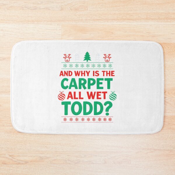 Item preview, Funny Couple Christmas Design Featuring a Hilarious Wet Carpet Quote from Todd and Margo designed and sold by zakariastore15.