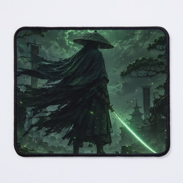 Item preview, Emerald Moon Ronin – Mystical Samurai Warrior designed and sold by Dyan4.