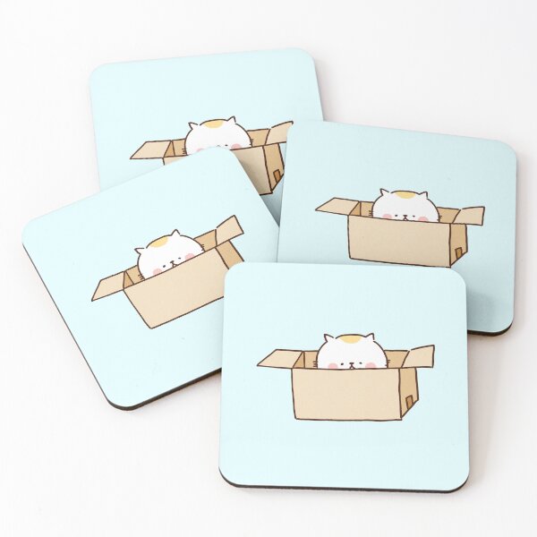 Item preview, Cat Peeking Out From a Cardboard Box designed and sold by Chunu Doodles.